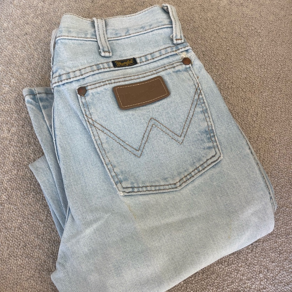 Wrangler light wash retro jeans